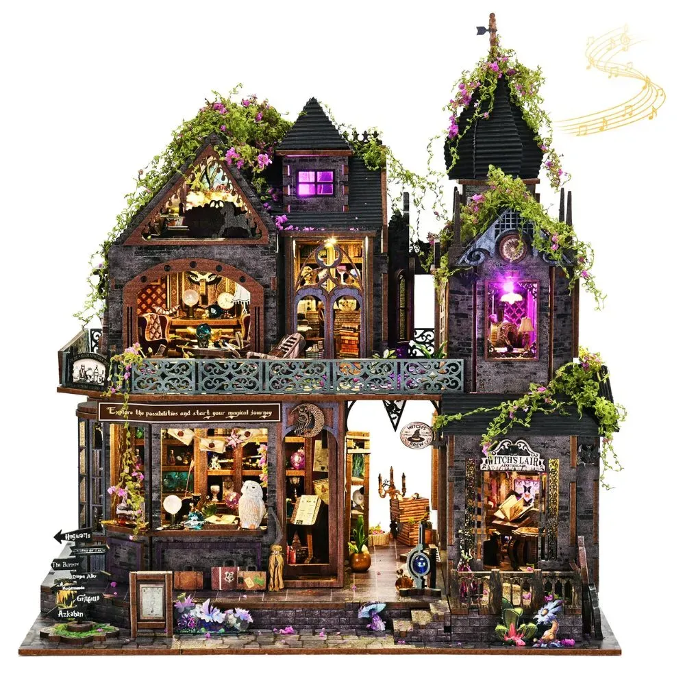 Bouwdetails van Magisch Kasteel Doe-het-zelf Miniatuur Bouwpakket