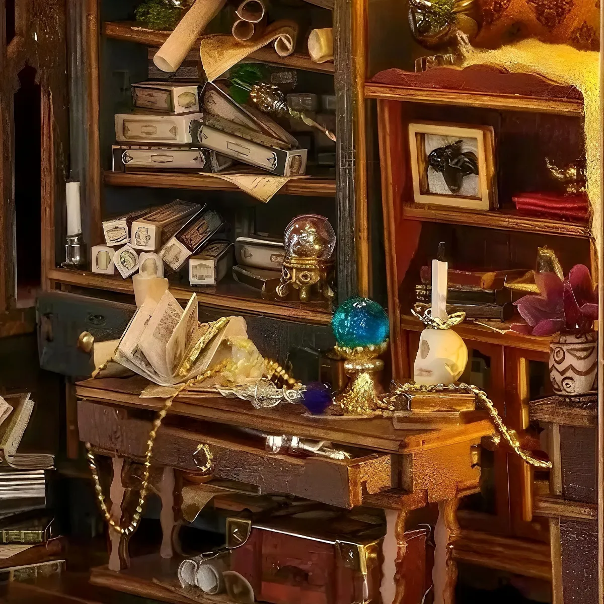 Rich Wizard Supplies Full Scene Detail Layout