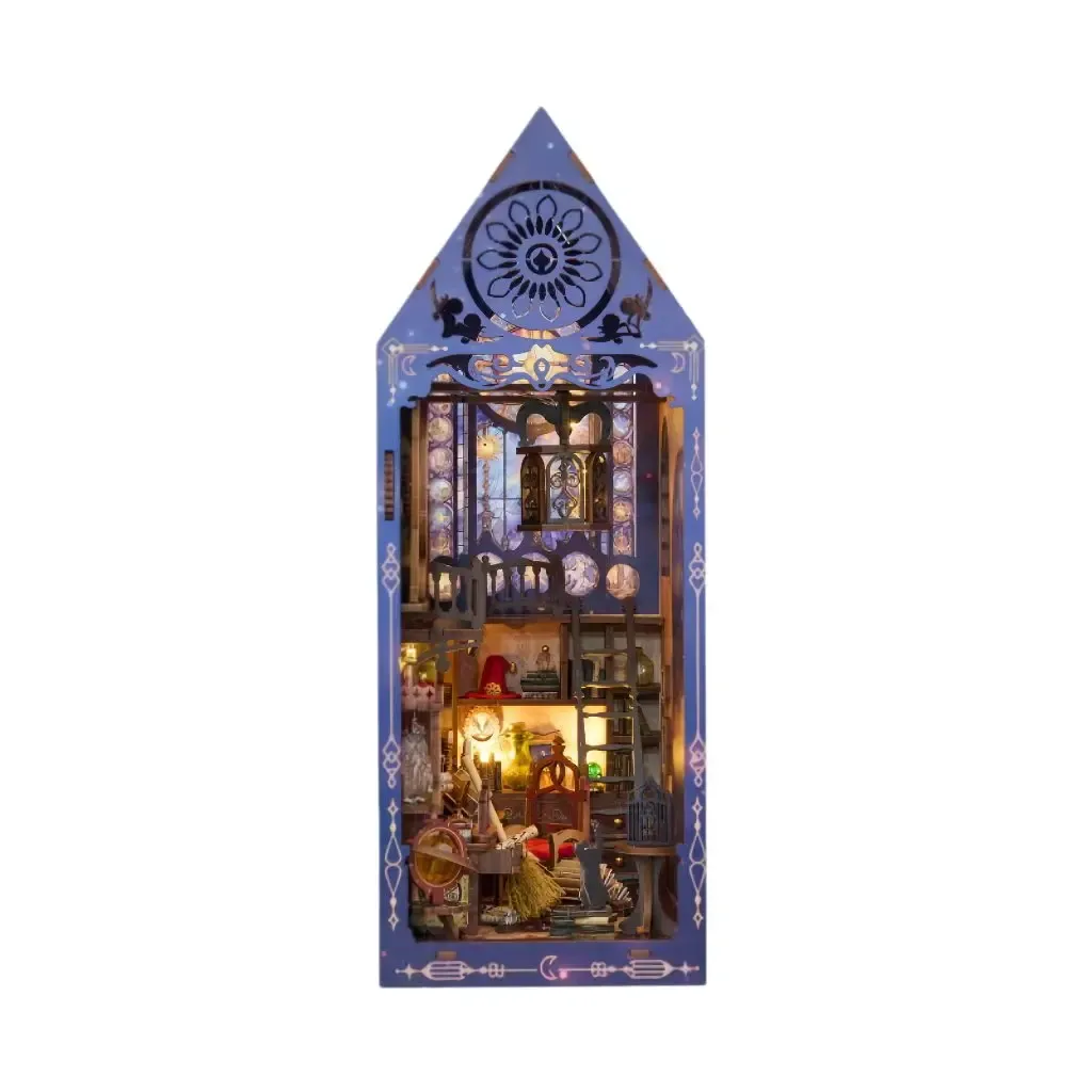 Bouwdetails van Magic Research Society doe-het-zelf boekenhoekje-kit