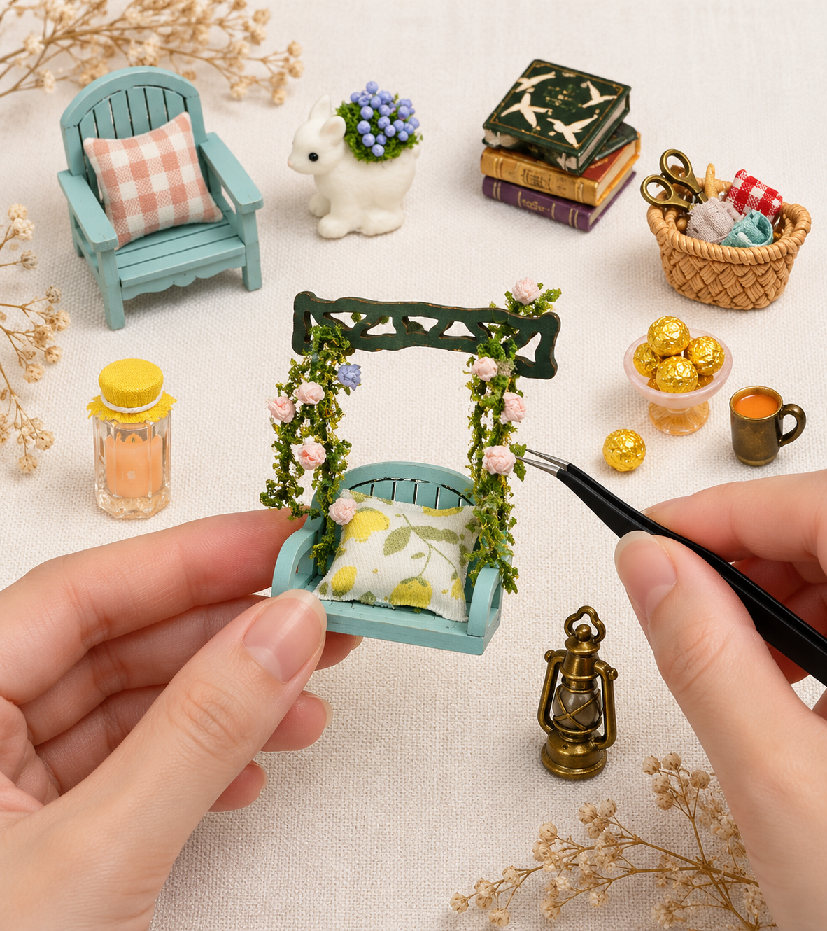 Fairy Garden DIY Mini House Kit l DIY Miniature Kit build detail