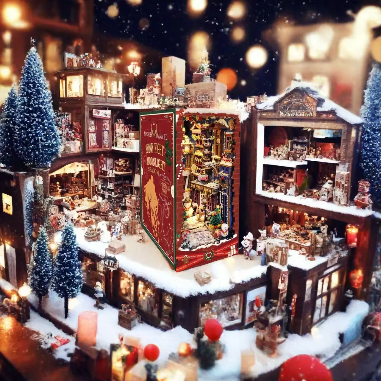 Snowy Night DIY Book Nook Kit