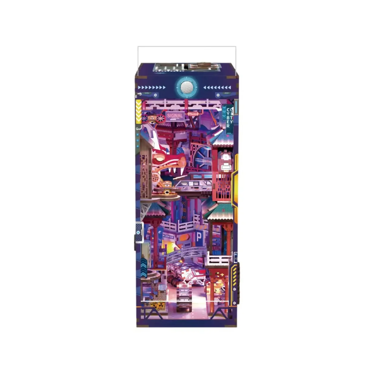 Bouwdetails van Cyber City DIY Boekenhoekset