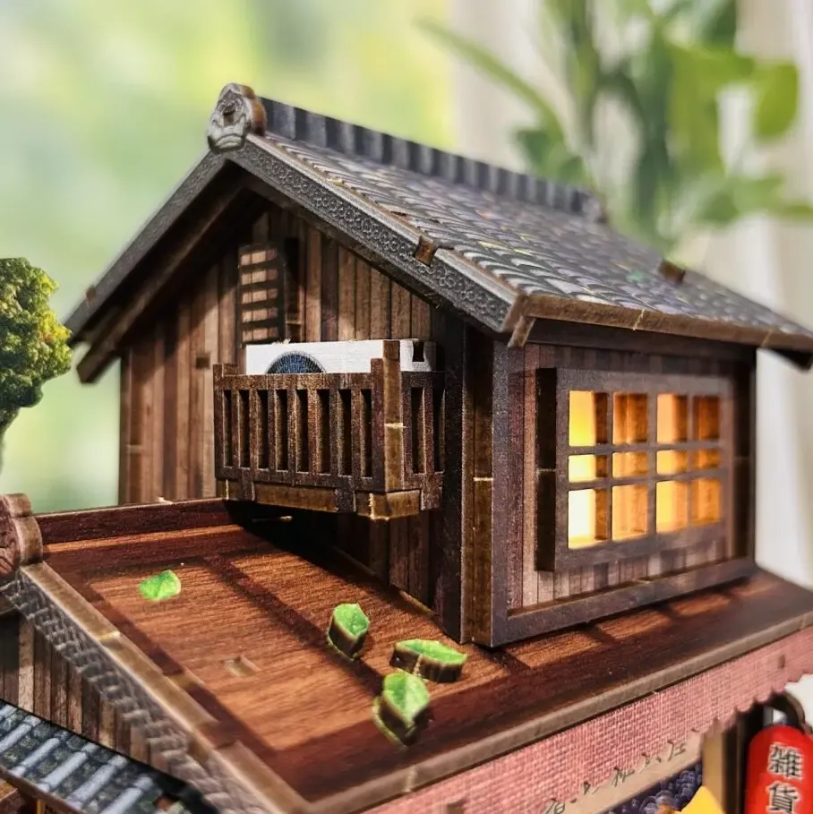 Grenier confortable d'une boutique de quartier japonaise