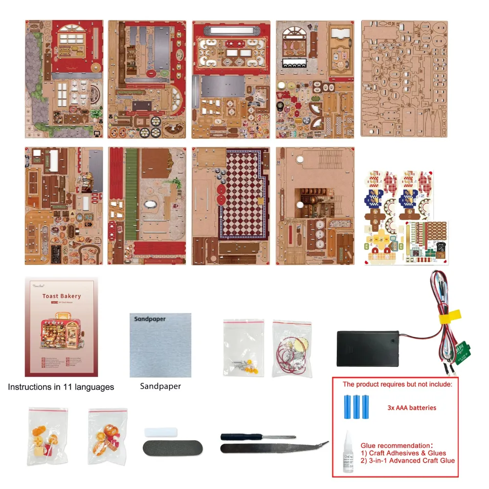 Toast Bakery DIY Miniature Kit