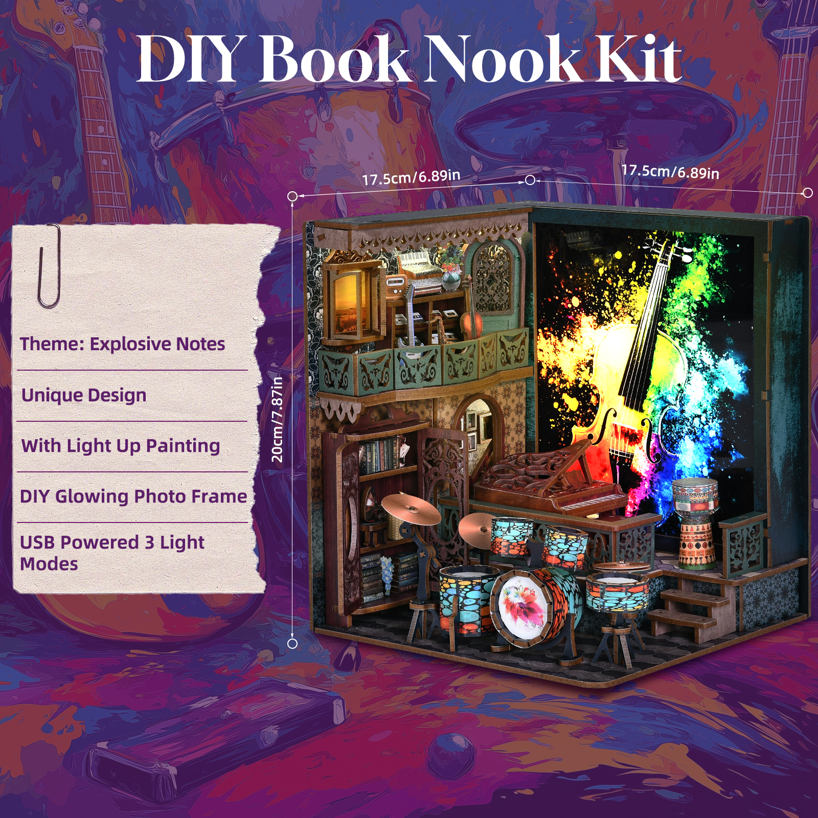 Explosive Notes DIY Book Nook Kit-Book Nook World