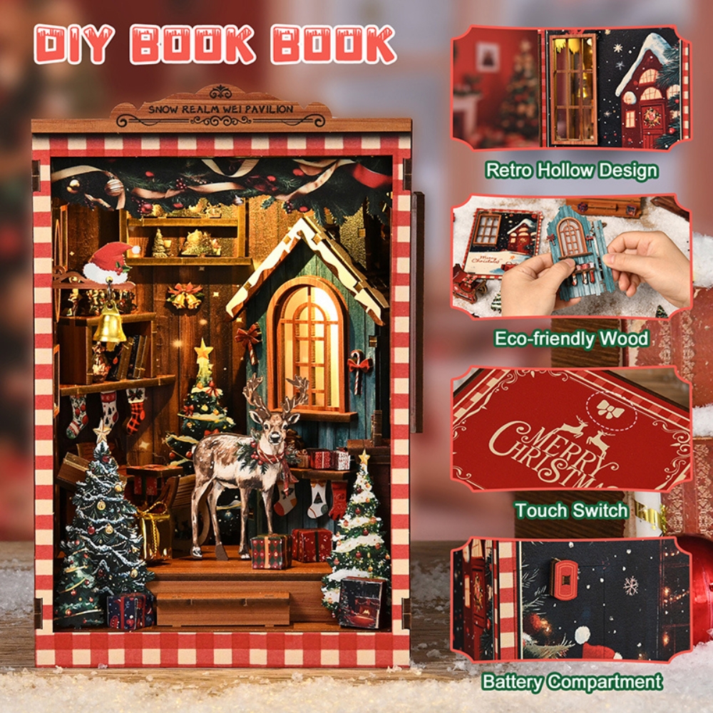 Snow Realm Wei Pavilion DIY Book Nook Kit-Book Nook World