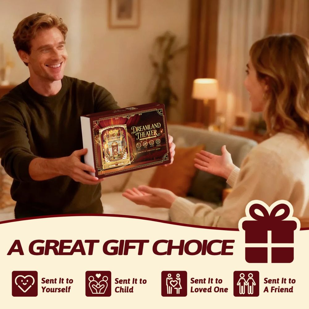 The Dreamland Theater DIY Book Nook Kit brings a miniature opera-house world to life with rich details and elegant stage décor. 