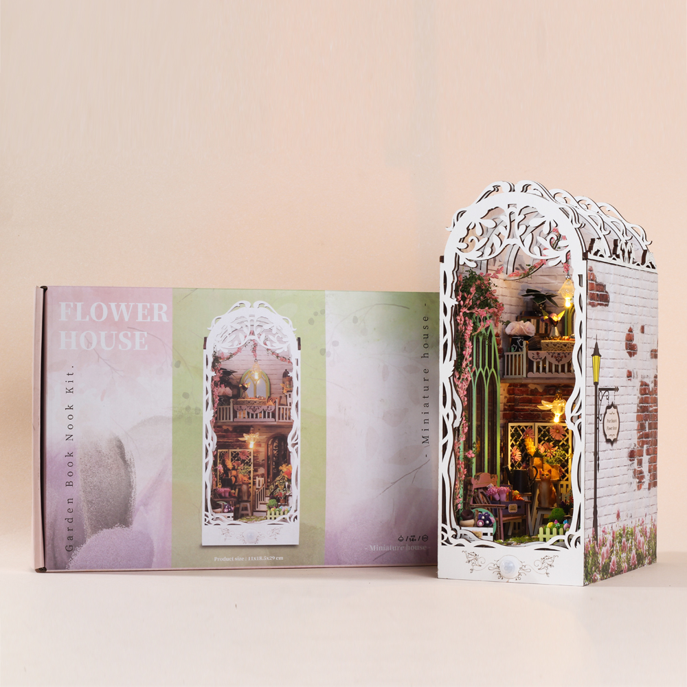 Flower House DIY Book Nook Kit-Book Nook World
