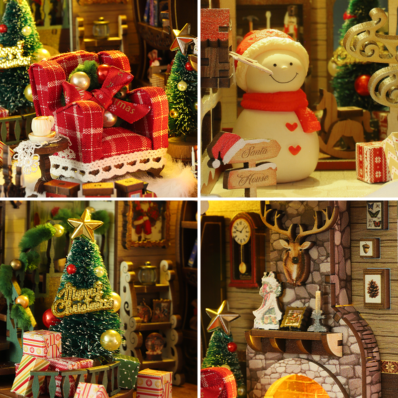 Santa's Cottage ｜ Christmas Series DIY Book Nook Kit-Book Nook World