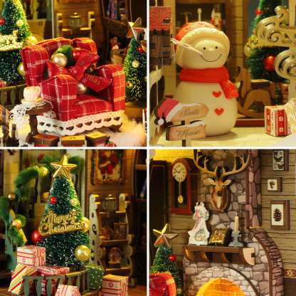 Santa's Cottage ｜ Christmas Series DIY Book Nook Kit-Book Nook World