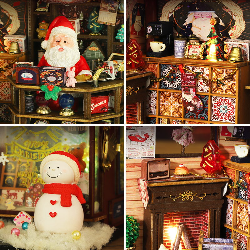 Christmas Wonderland DIY Miniature Dollhouse Kit-Book Nook World