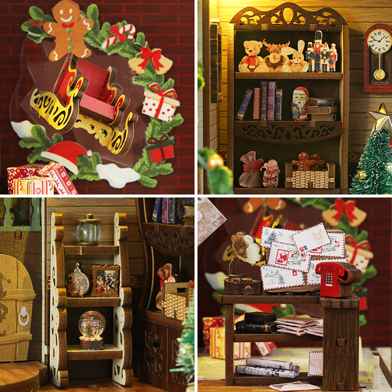 Santa's Cottage ｜ Christmas Series DIY Book Nook Kit-Book Nook World