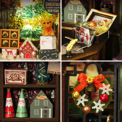 Christmas Wonderland DIY Miniature Dollhouse Kit-Book Nook World