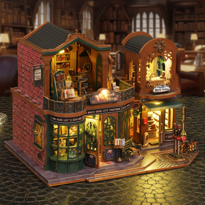 Twilight Book City DIY Miniature Kit-Book Nook World
