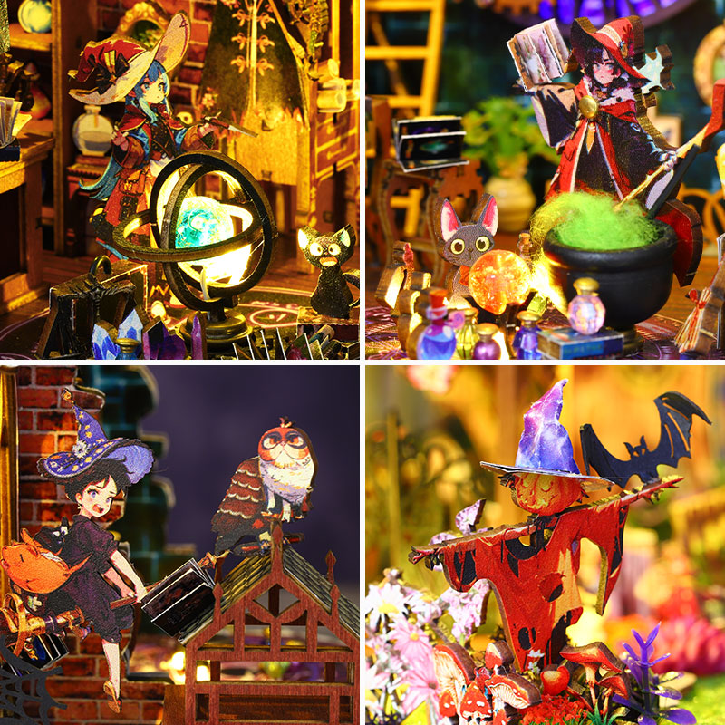 Elf House in the Forest DIY Miniature Dollhouse Kit-Book Nook World