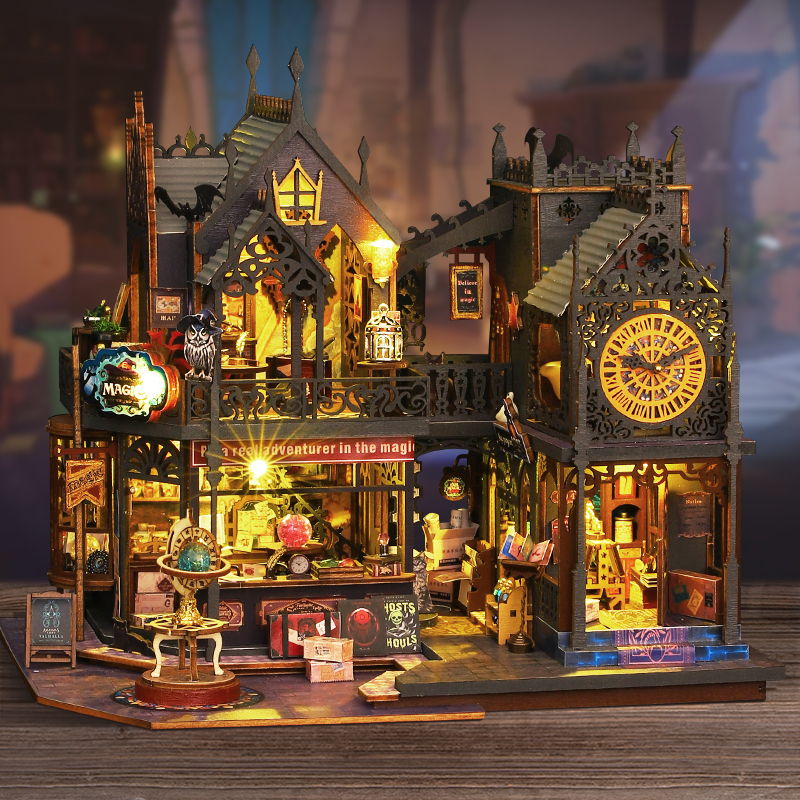Holo Magic City DIY Miniature Dollhouse Kit-Book Nook World