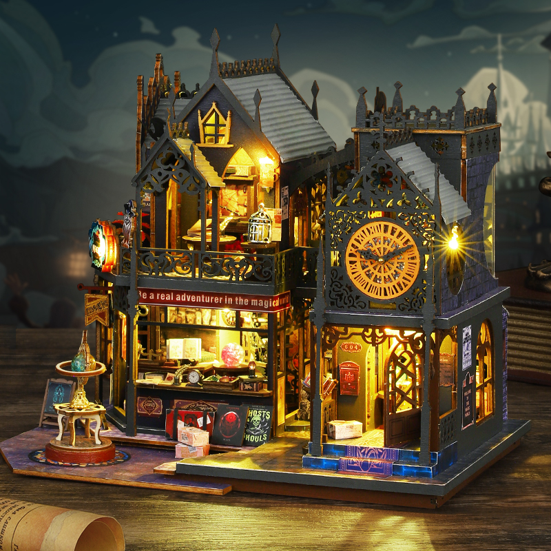 Holo Magic City DIY Miniature Dollhouse Kit-Book Nook World