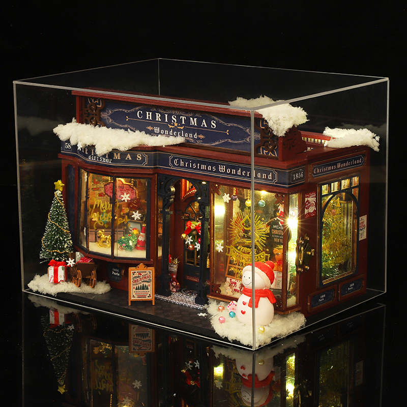 Christmas Wonderland DIY Miniature Dollhouse Kit-Book Nook World