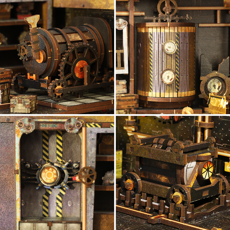 Machinery Dreams DIY Book Nook Kit-Book Nook World