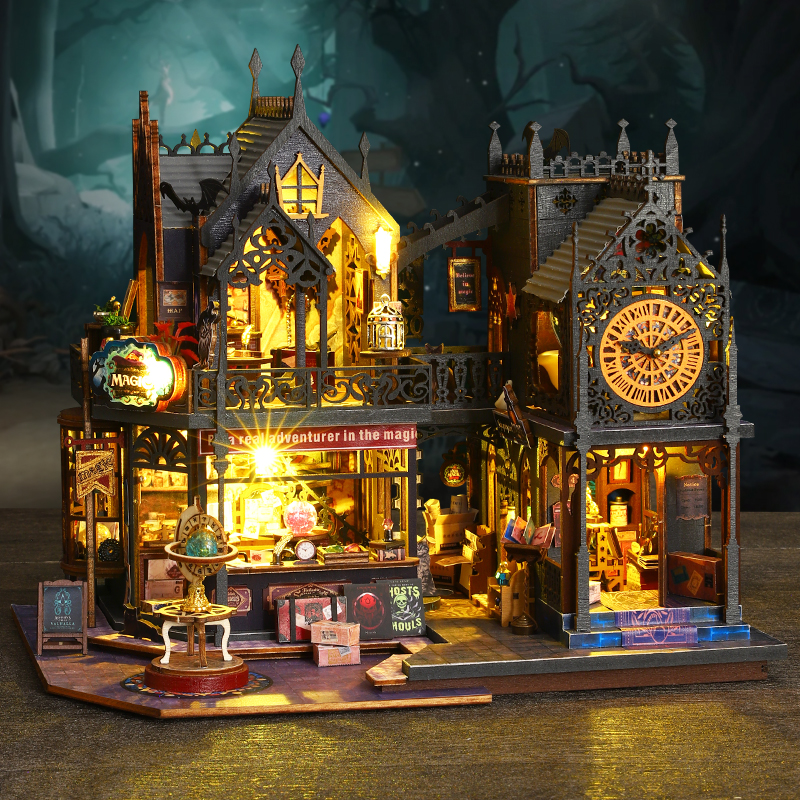 Holo Magic City DIY Miniature Dollhouse Kit-Book Nook World