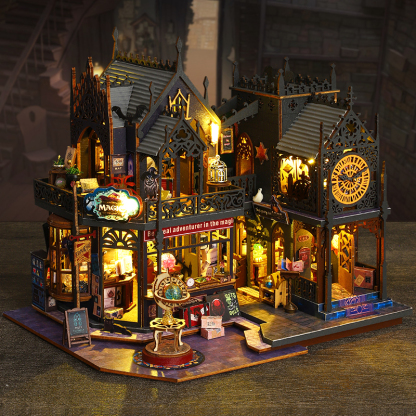 Holo Magic City DIY Miniature Dollhouse Kit-Book Nook World