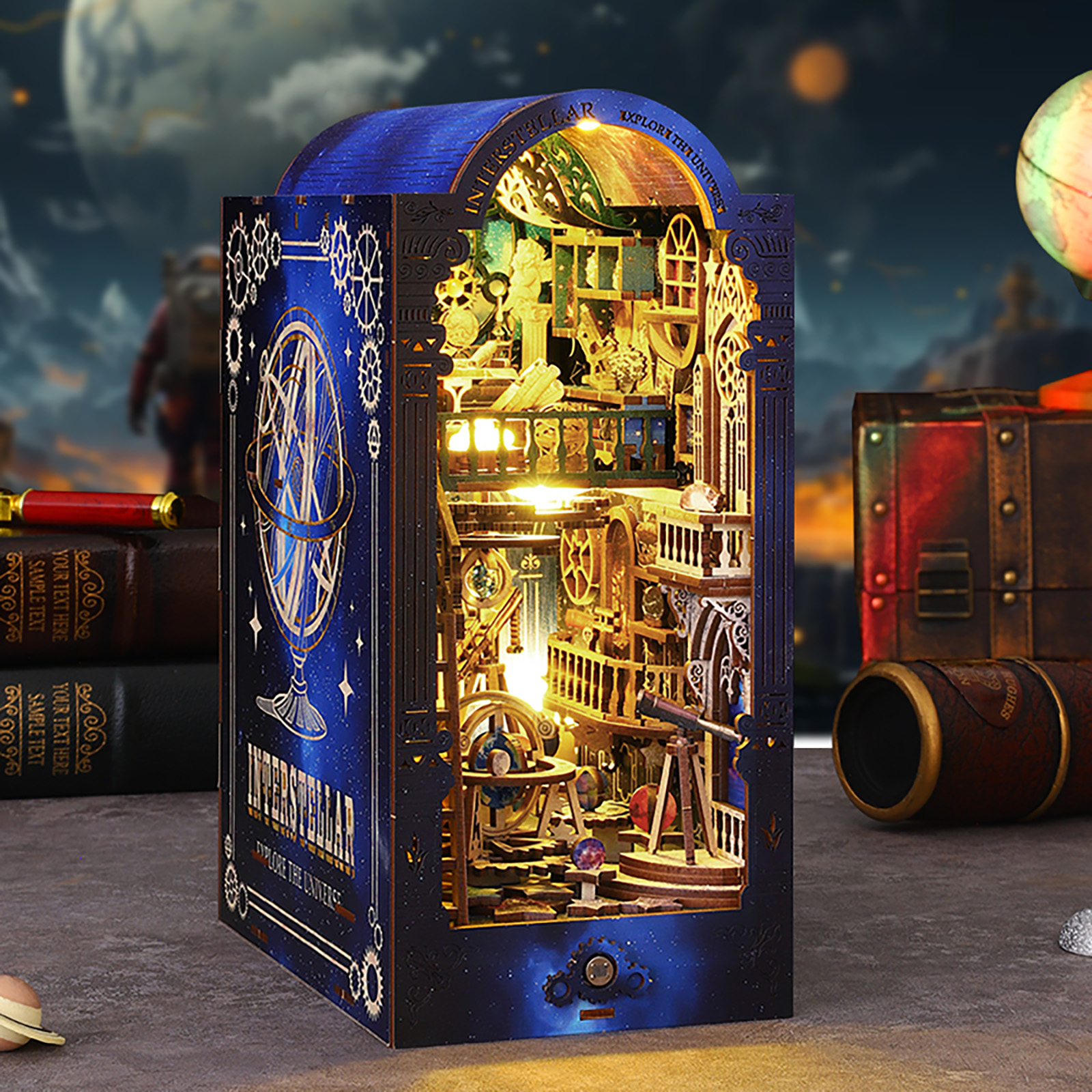 Interstellar DIY Book Nook Kit-Book Nook World