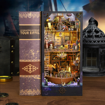 Aden Pirate Ship DIY Book Nook Kit-Book Nook World