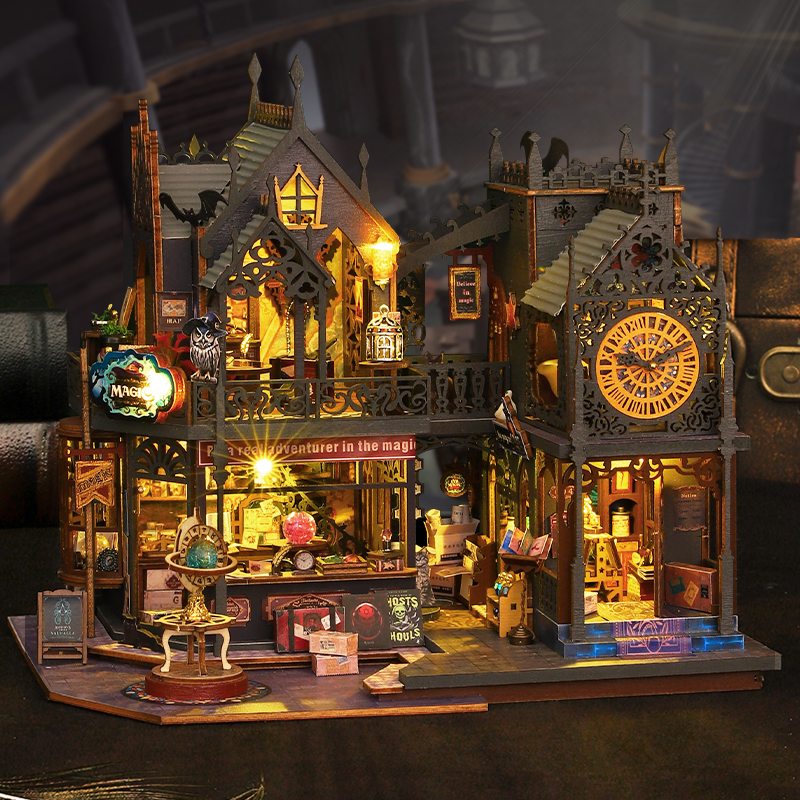 Holo Magic City DIY Miniature Dollhouse Kit-Book Nook World