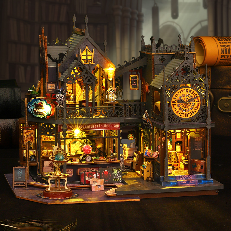 Holo Magic City DIY Miniature Dollhouse Kit-Book Nook World