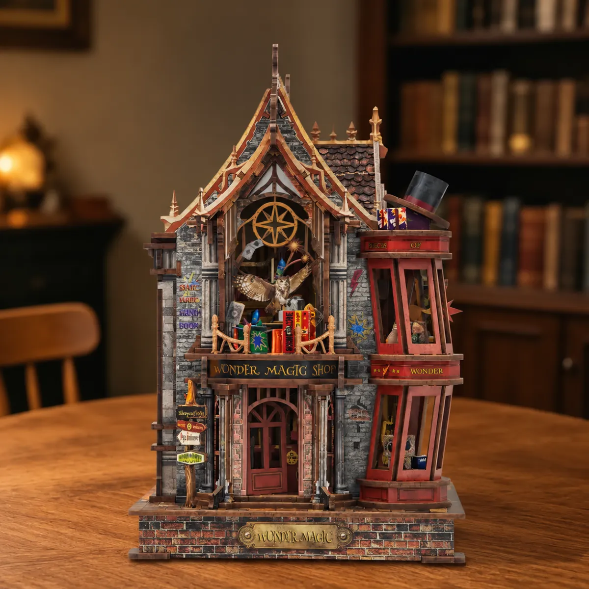 Magic Wonder House DIY Mini House Kit l DIY Miniature Kit  with lights off
