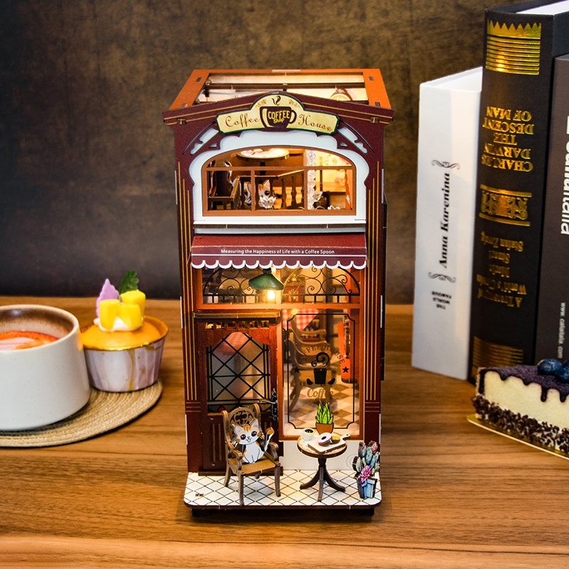 Coffee House DIY Book Nook Kit-Book Nook World