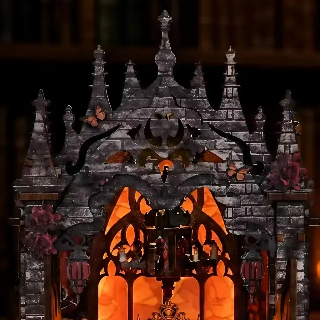 Toit de château gothique orné