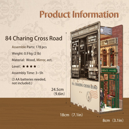 84 Charing Cross Road DIY Book Nook Kit-Book Nook World