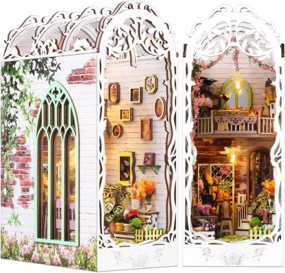 Flower House DIY Book Nook Kit-Book Nook World