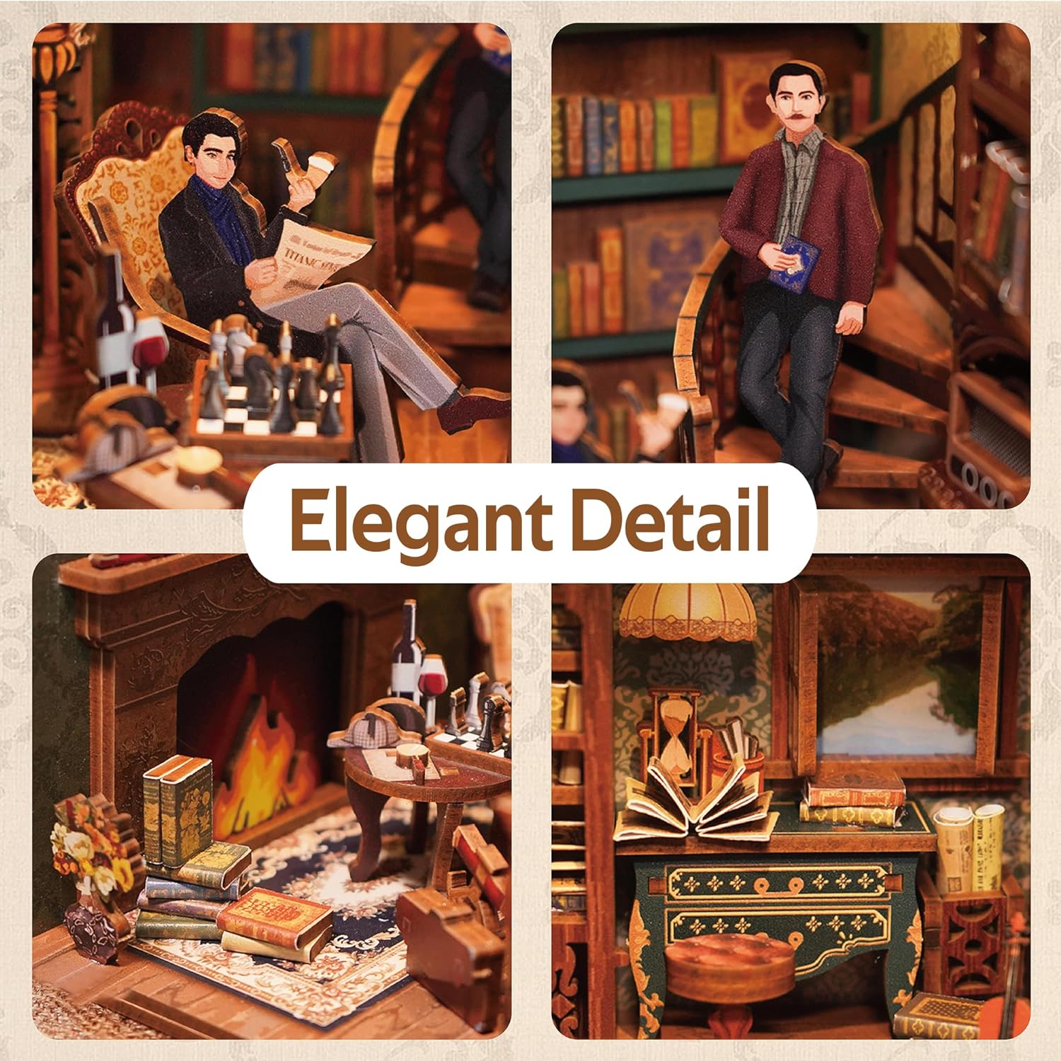 Violin Detective Agency DIY Book Nook Kit-Book Nook World