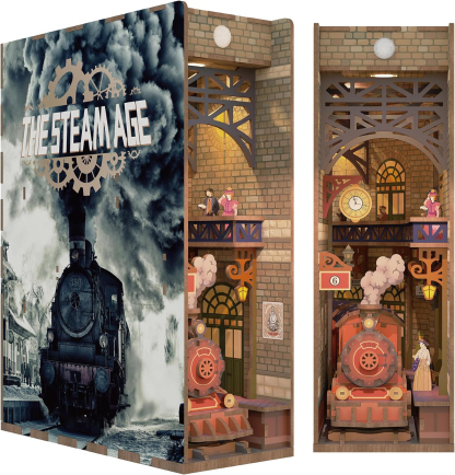 The Steam Age DIY Book Nook Kit-Book Nook World