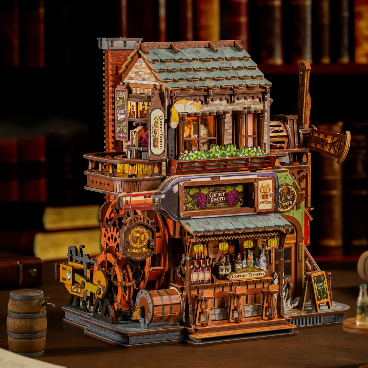 Multi-Level Tavern Scene