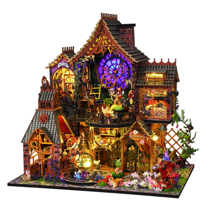 Elf House in the Forest DIY Miniature Dollhouse Kit-Book Nook World