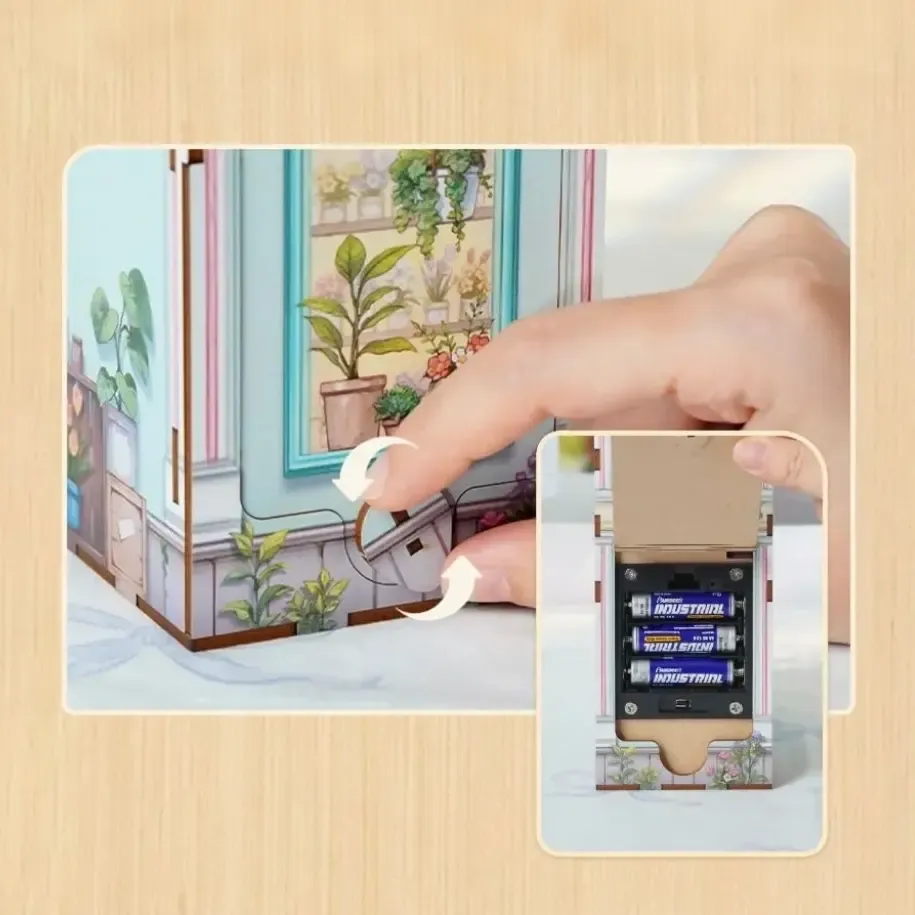 Concealed Built-In Battery Compartment