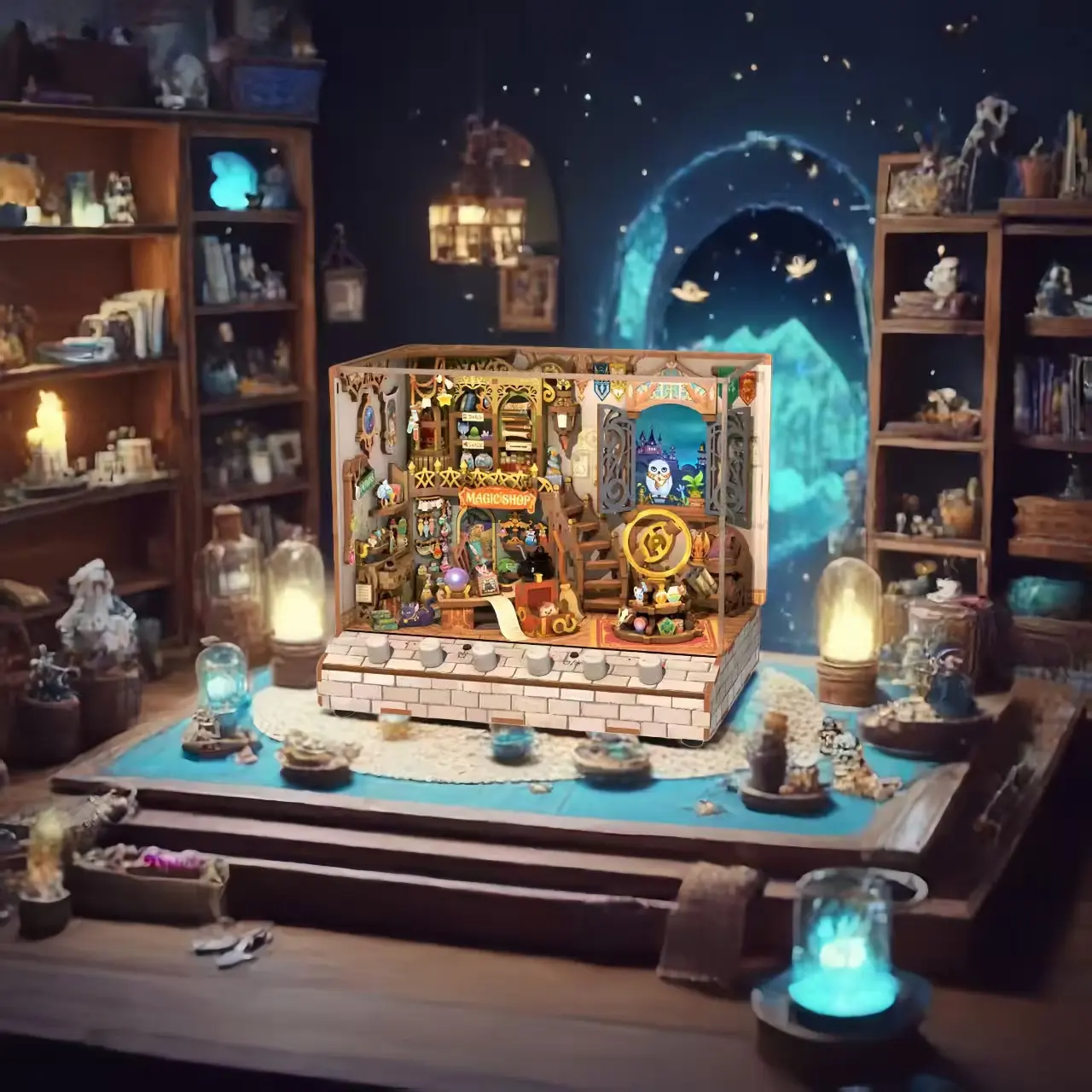 Magic Shop DIY Dynamic Music & Dynamic Scene Dollhouse