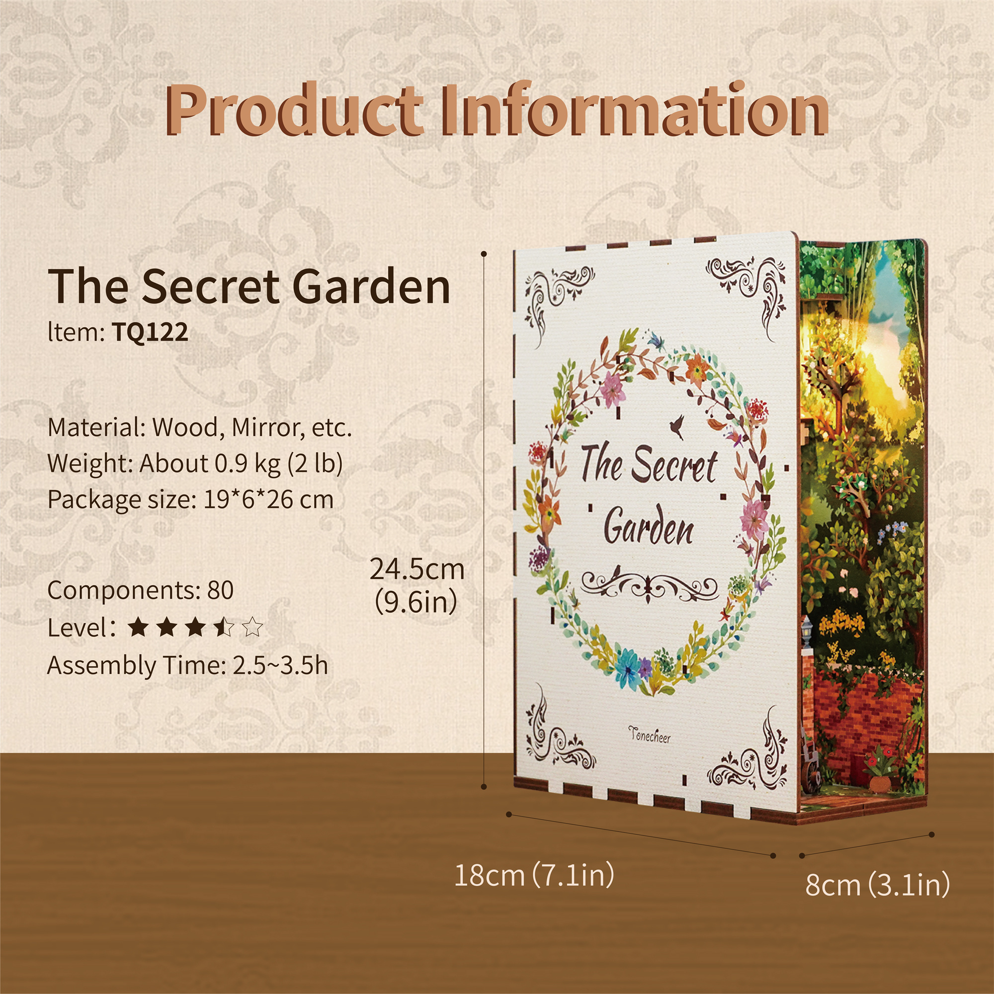 The Secret Garden DIY Book Nook Kit-Book Nook World