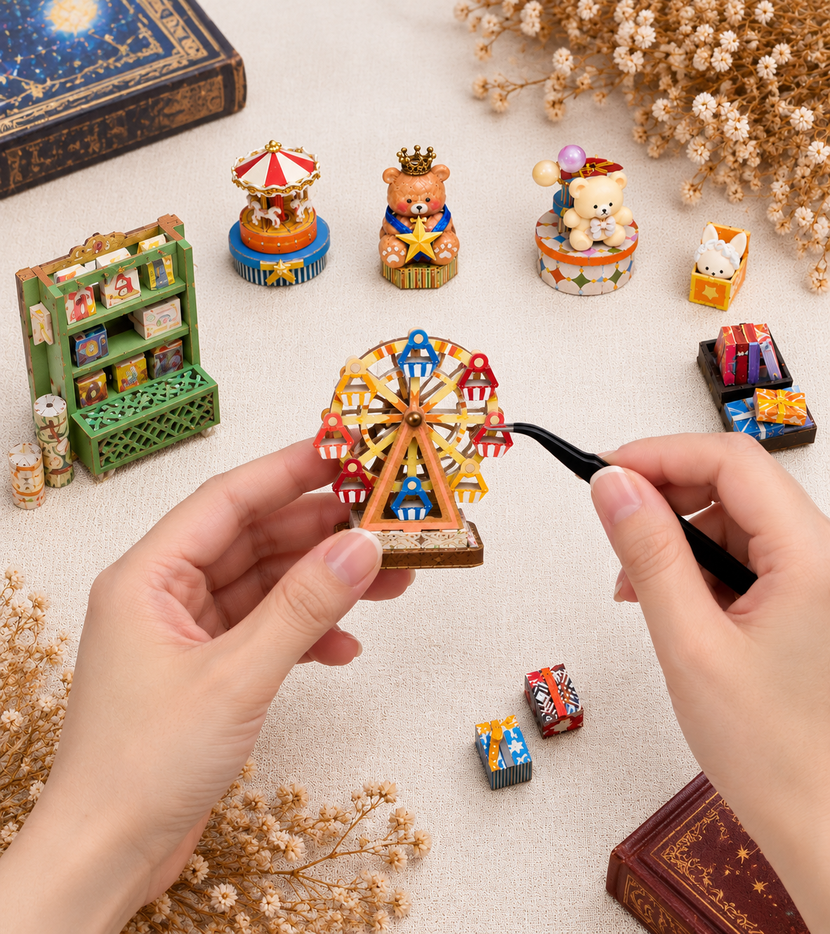 Dreamy Fairy Tale House DIY Miniature Kit build detail