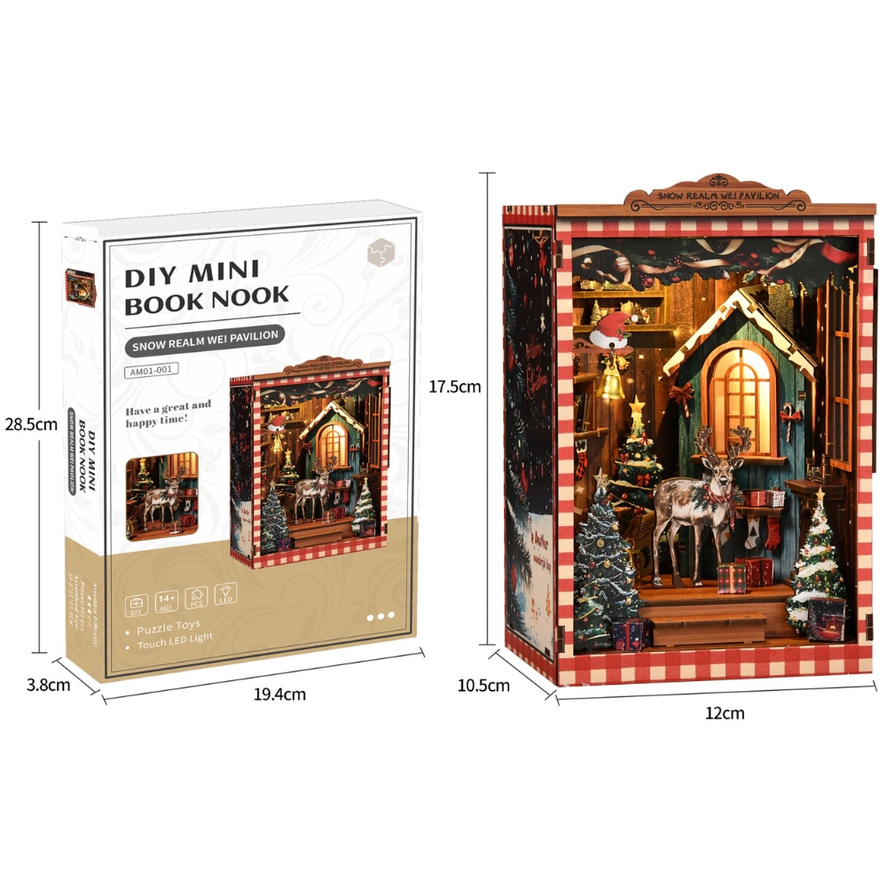 Snow Realm Wei Pavilion DIY Book Nook Kit-Book Nook World