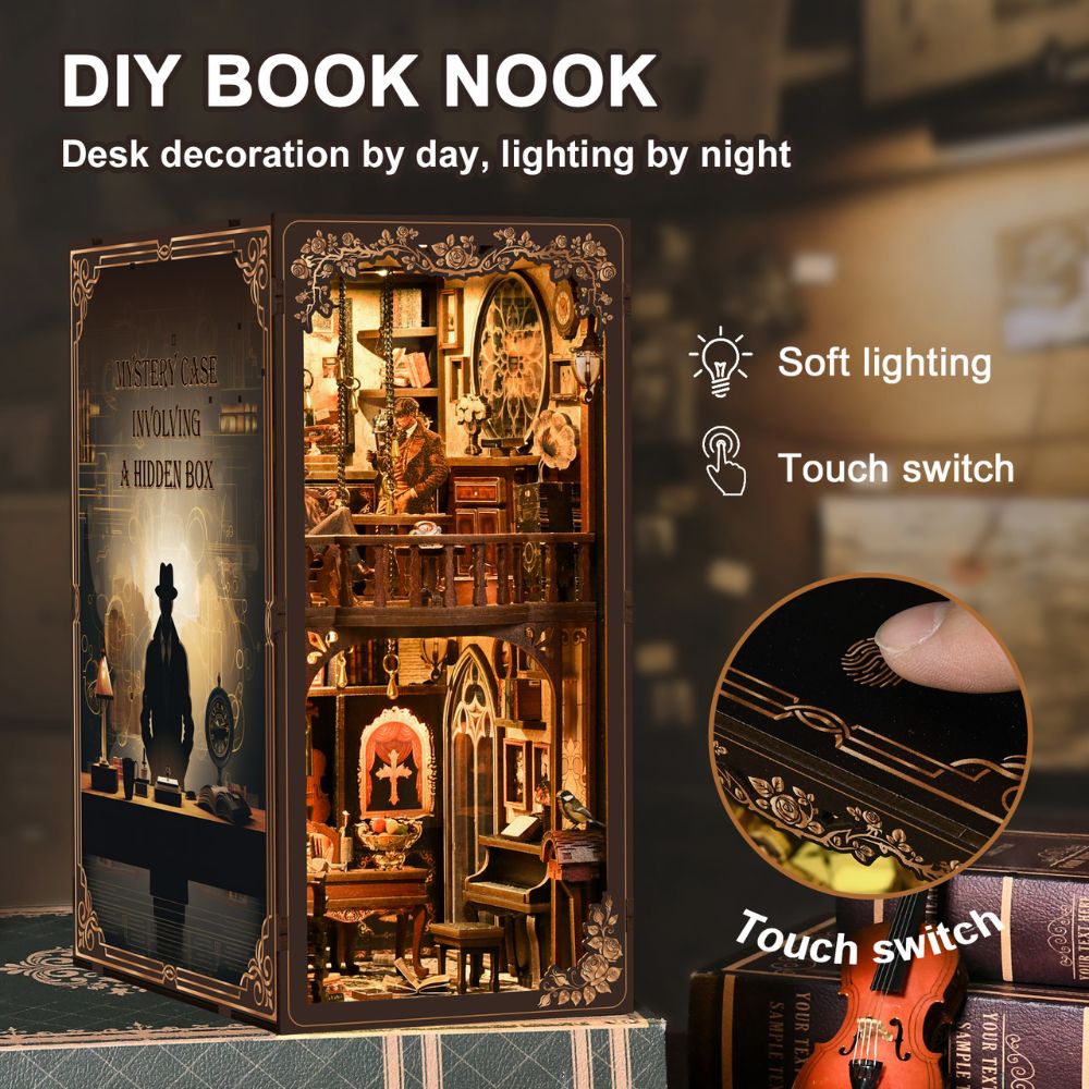 Dark Box Mystery Case DIY Book Nook Kit-Book Nook World