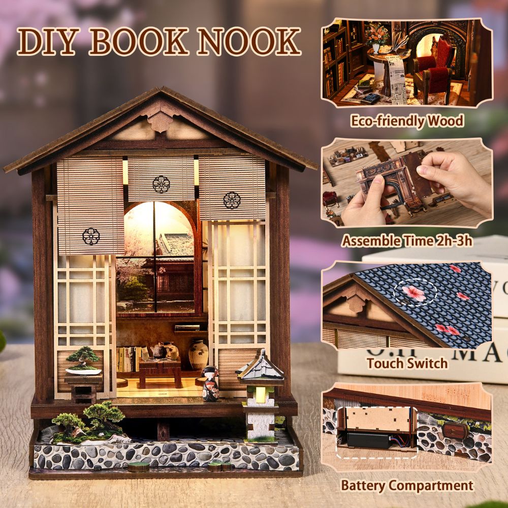Moss-Lantern Harmony Garden DIY Book Nook Kit-Book Nook World