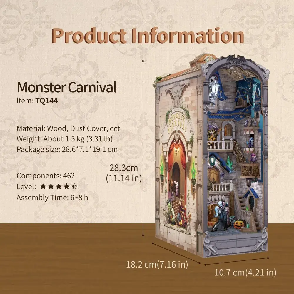 Monster Carnival DIY Book Nook Kit