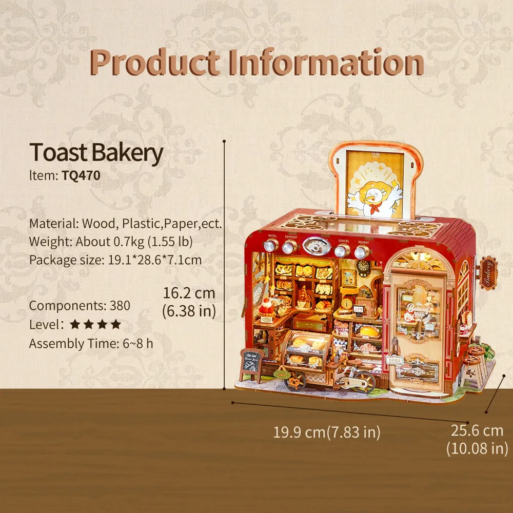 Toast Bakery DIY Miniature Kit