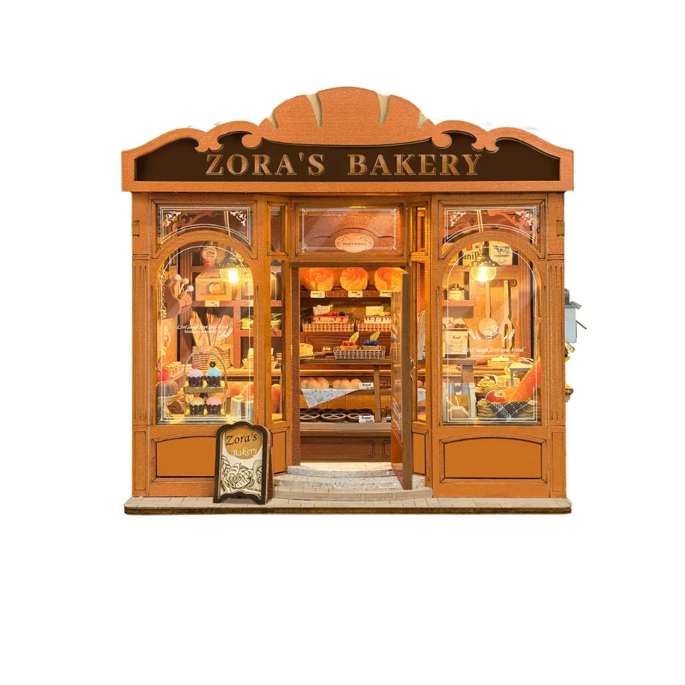 Bouwdetails van Zora’s Bakery DIY Mini Huis Kit l DIY Miniatuur Kit