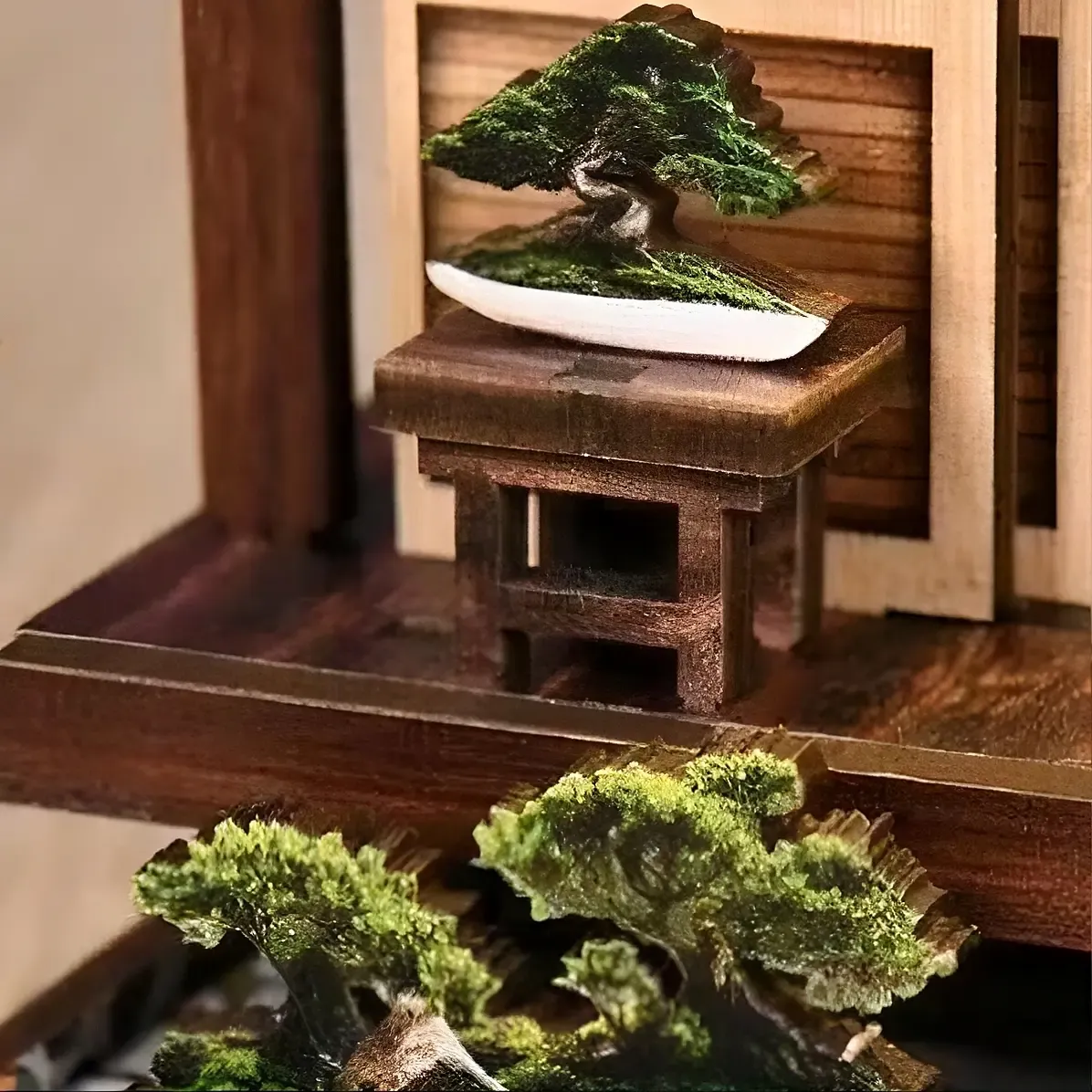 Serene Zen Mini Bonsai Decor Group