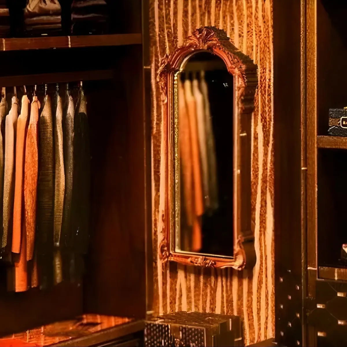 Miroir vintage doré